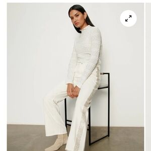 Sanctuary Cadence Ivory Embellished Pants sz 32 NWT